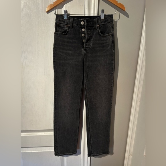 Denim Forum Denim - DENIM FORUM “ The Arlo High Rise Straight 28L” size 24